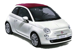 Fiat 500 car hire Clevedon